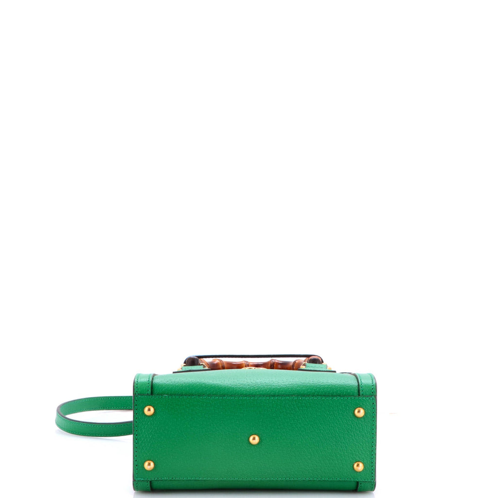 Diana NM Bamboo Handle Tote Leather Mini