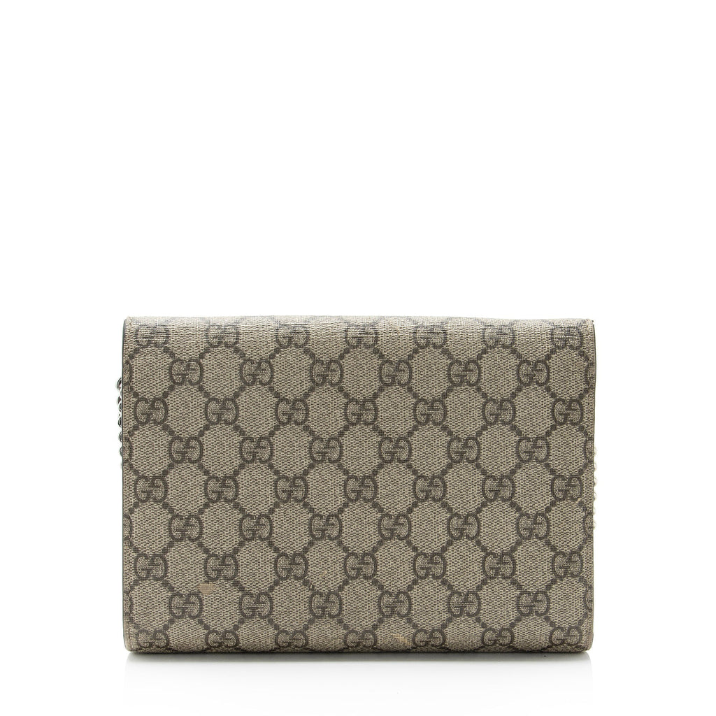 Dionysus Chain Wallet GG Coated Canvas Small